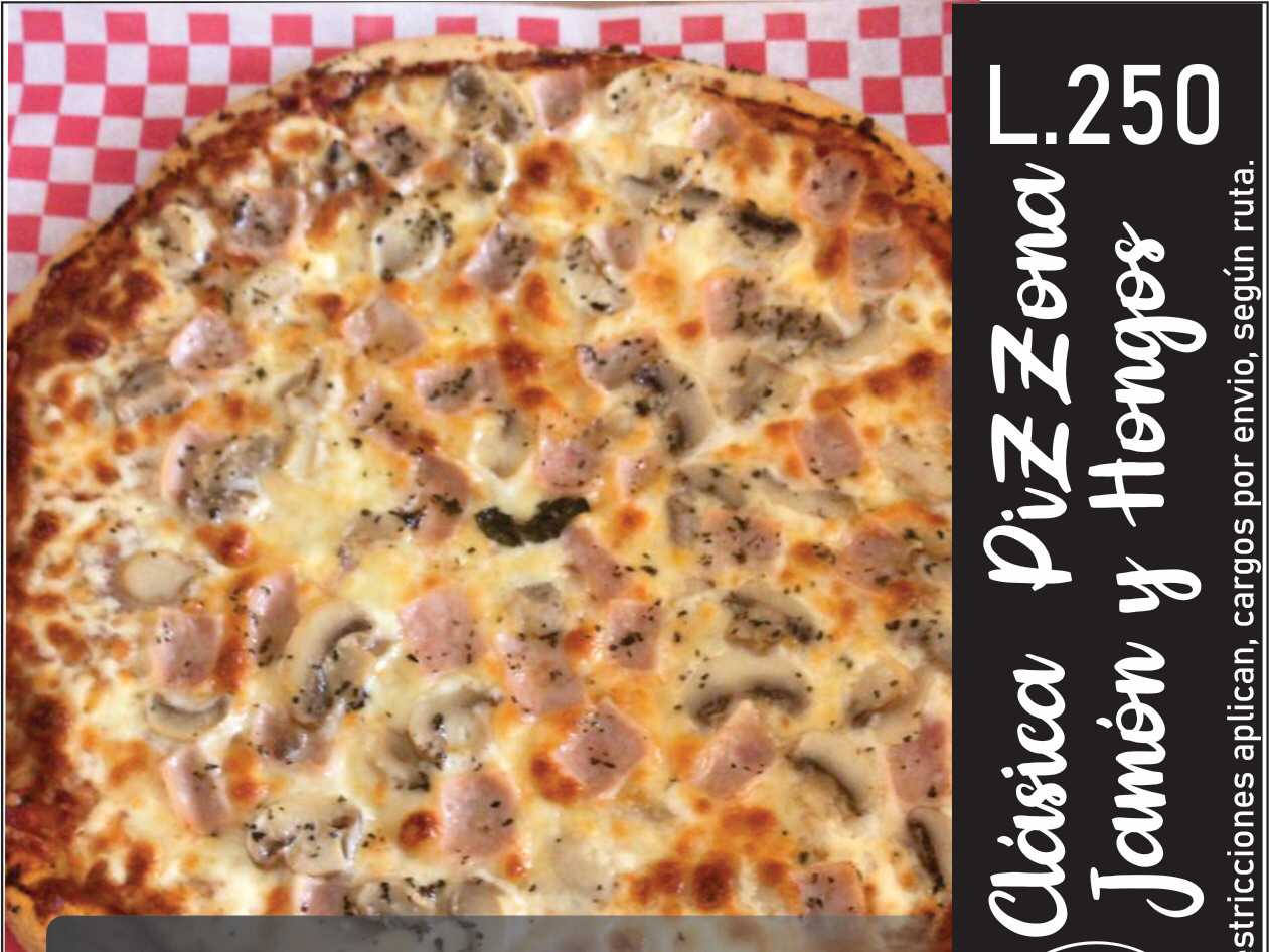 Calsica Pizzona de Jamón y Hongos L250