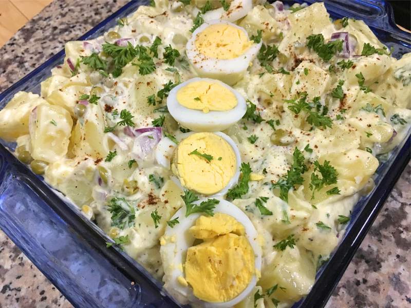 Ensalada de papas hondureña