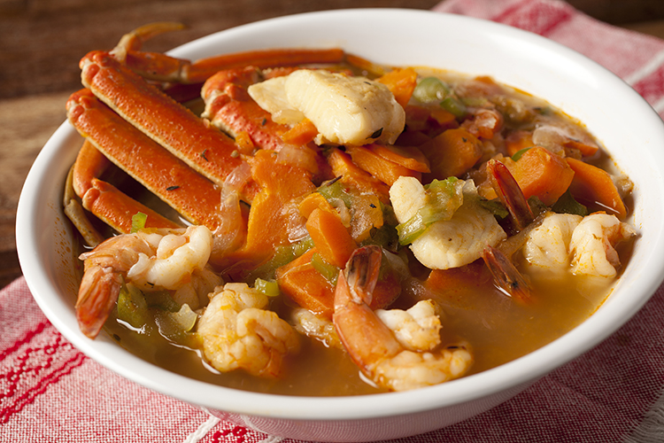 Sopa de mariscos de Trujillo Colón